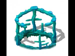 submarine cartoon world - subsea ladder garden spa 3D Model