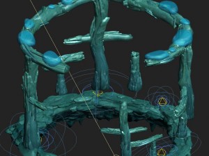 submarine cartoon world - subsea ladder garden spa Modèle 3D