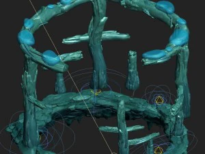 submarine cartoon world - subsea ladder garden spa 3D Model