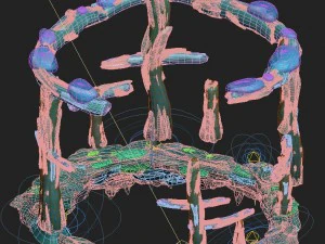 submarine cartoon world - subsea ladder garden spa 3D Model