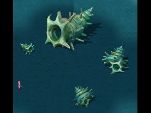 submarine cartoon world - sea king conch 3D Model
