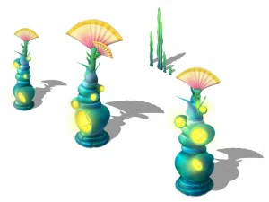 submarine cartoon world - sea elves lighthouse 3D Model