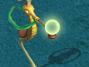 submarine cartoon world - hippocampus lights Modelo 3D