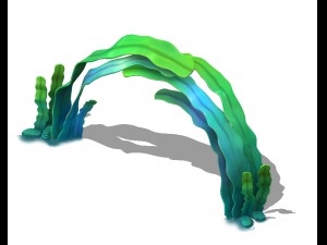 seaside cartoon world - seaweed arches 3D Model