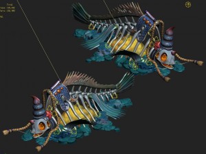 submarine cartoon world - dragon of the corpse 3D Model