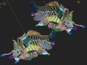submarine cartoon world - dragon of the corpse 3D Model