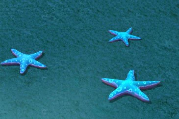 submarine cartoon world - blue five - pointed star 3D Model .c4d .max .obj .3ds .fbx .stl .blend 