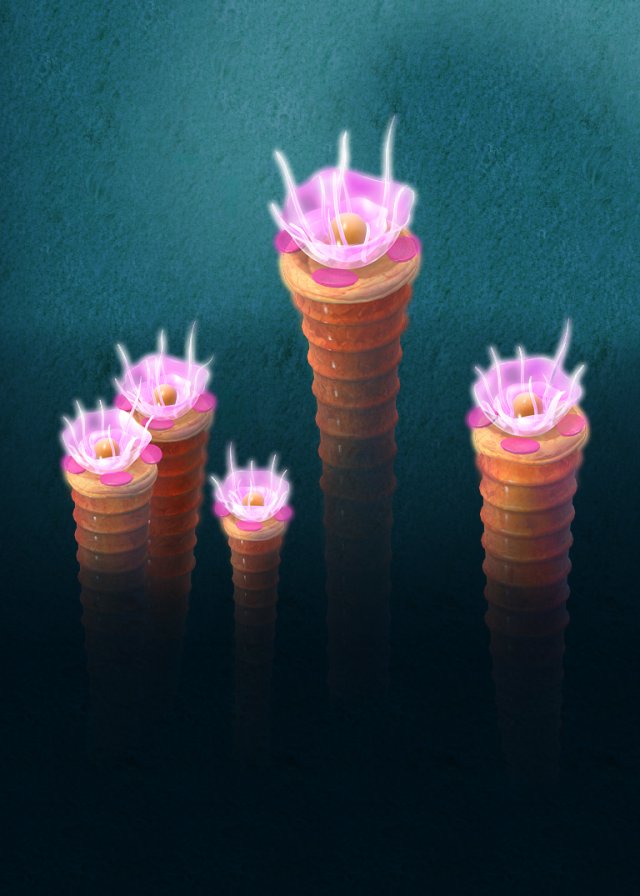 submarine cartoon world - dragon palace insect col 3Dモデル .c4d .max .obj .3ds .fbx .stl .blend 