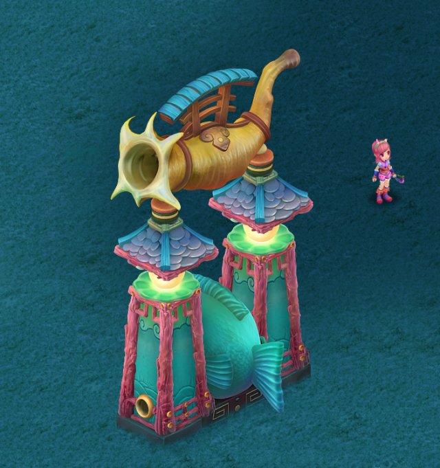 submarine cartoon world - dragon palace water filt 3D Model .c4d .max .obj .3ds .fbx .stl .blend 