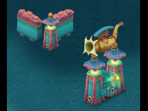 submarine cartoon world - dragon palace water filt 3D Model