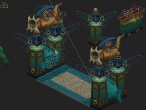 submarine cartoon world - dragon palace water filt 3D Model