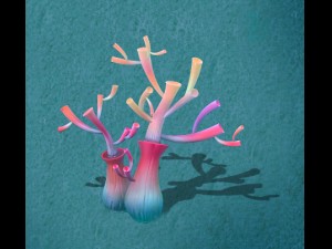 submarine cartoon world - water coral tree 3D-Modell