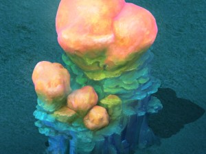 submarine cartoon world - sarcoma coral 01 Model 3D