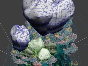 submarine cartoon world - sarcoma coral 01 3D Model