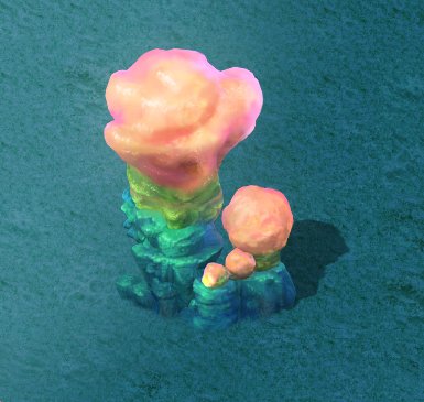 submarine cartoon world - sarcoma coral 02 3D-Modell .c4d .max .obj .3ds .fbx .stl .blend 