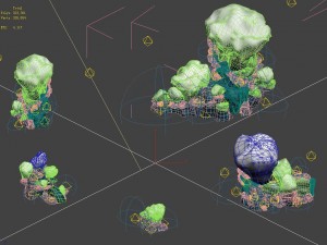 submarine cartoon world - sarcoma coral 03 3D 模型