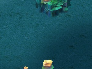submarine cartoon world - coral lotus leaf 3D Model