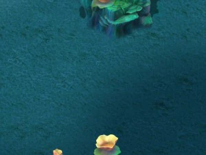 submarine cartoon world - coral lotus leaf 3D Model
