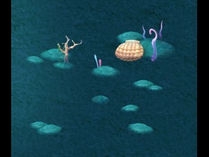 submarine cartoon world - coral bacteria heap 3D Model