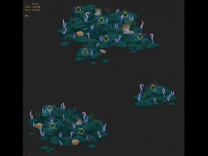 submarine cartoon world - coral bacteria heap 3D Model