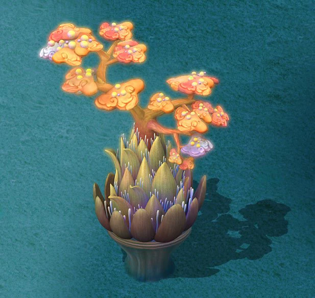 submarine cartoon world - coral salad tree 3D Model .c4d .max .obj .3ds .fbx .stl .blend