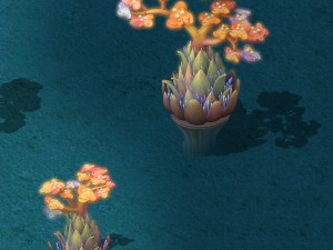 submarine cartoon world - coral salad tree 3D 모델