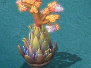 submarine cartoon world - coral salad tree 3D 모델
