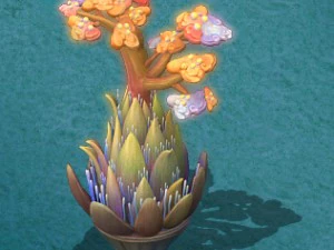 submarine cartoon world - coral salad tree 3D Model