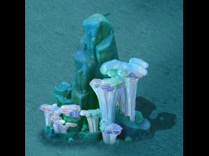 submarine cartoon world - coralstone 03 3D Model