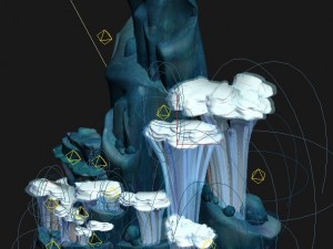 submarine cartoon world - coralstone 03 3Dモデル