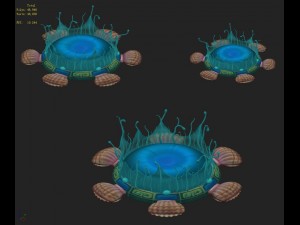 submarine cartoon world - water element of the nes 3D Model