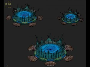 submarine cartoon world - water element of the nes 3D Model