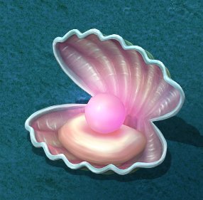 submarine cartoon world - watermelon pearl shells Model 3D .c4d .max .obj .3ds .fbx .stl .blend