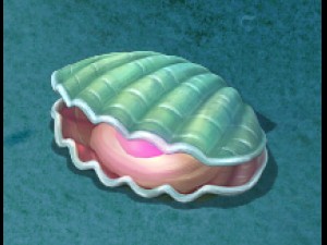 submarine cartoon world - watermelon pearl shells Model 3D