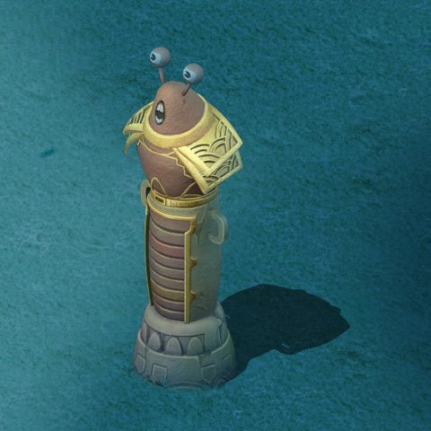 submarine cartoon world - shrimp soldiers god pill 3D 模型 .c4d .max .obj .3ds .fbx .stl .blend 