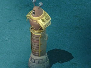 잠수함 만화 세계 - 새우 병사 신 알약 3D 모델