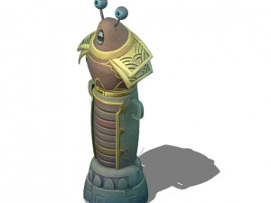 submarine cartoon world - shrimp soldiers god pill 3D 模型