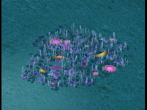 submarine cartoon world - star ocean surface 3D Model