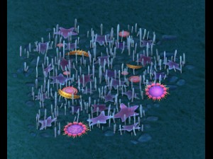 submarine cartoon world - star ocean surface Modelo 3D