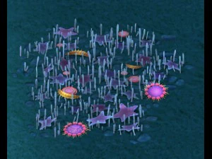 submarine cartoon world - star ocean surface 3D Model