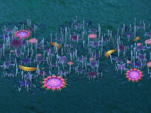 submarine cartoon world - star ocean surface Modelo 3D