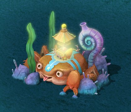 submarine cartoon world - wild decorations 3D Model .c4d .max .obj .3ds .fbx .stl .blend 