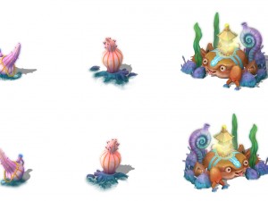 submarine cartoon world - wild decorations 3D Model