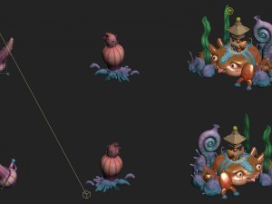 submarine cartoon world - wild decorations 3D Model