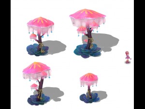 submarine cartoon world - diversion lights 3D 模型