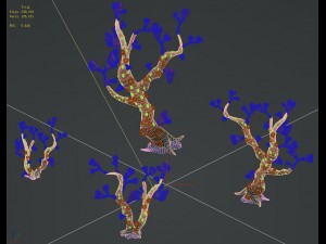 submarine cartoon world - fishtail coral Modèle 3D