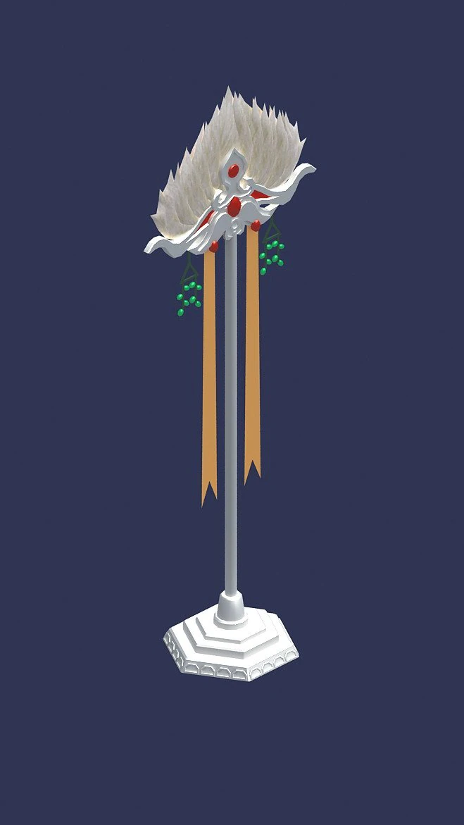 palace - decorative fan 3D Model .c4d .max .obj .3ds .fbx .stl .blend 