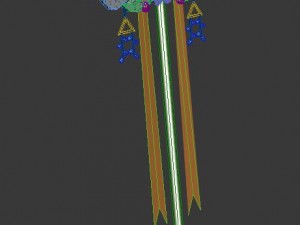 palace - decorative fan Model 3D
