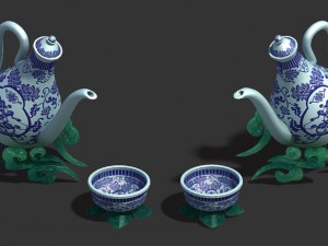 wine square - wine pot 3D 모델