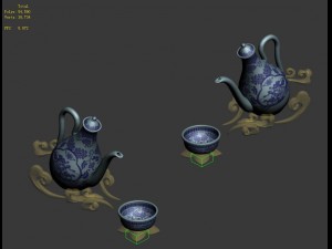wine square - wine pot 3D 모델